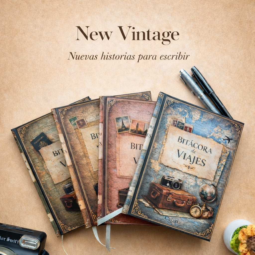 New Vintage — Papelería vintage moderna artesanal | Calixta