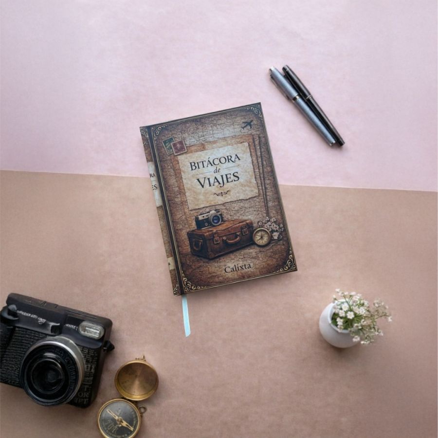 Bitácora de Viajes Vintage Beige