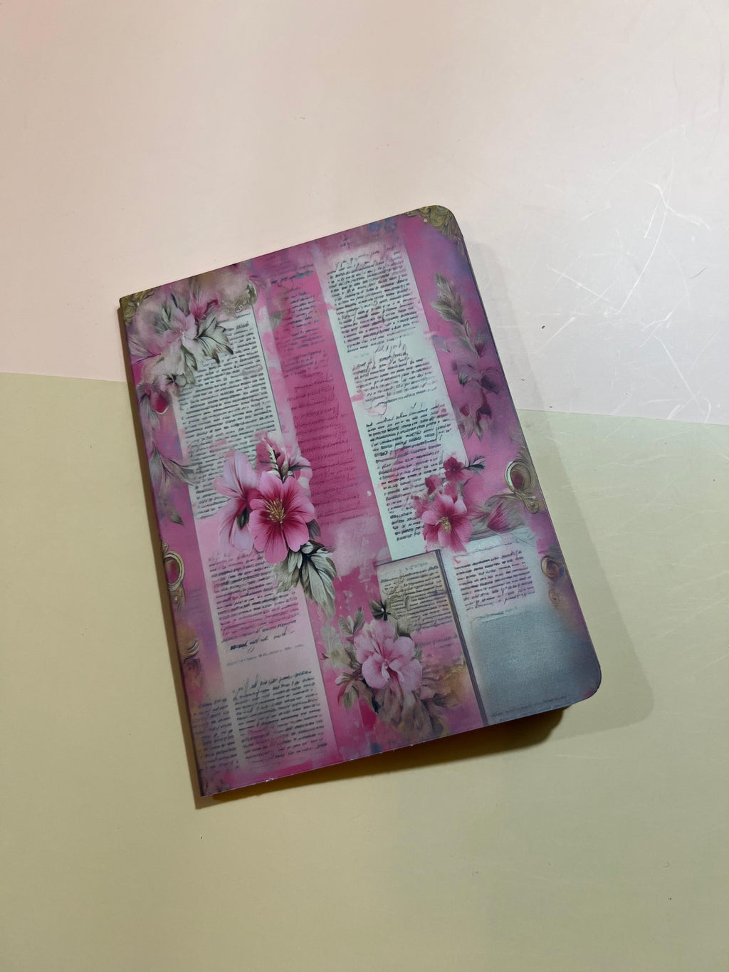 Libreta Collage flores