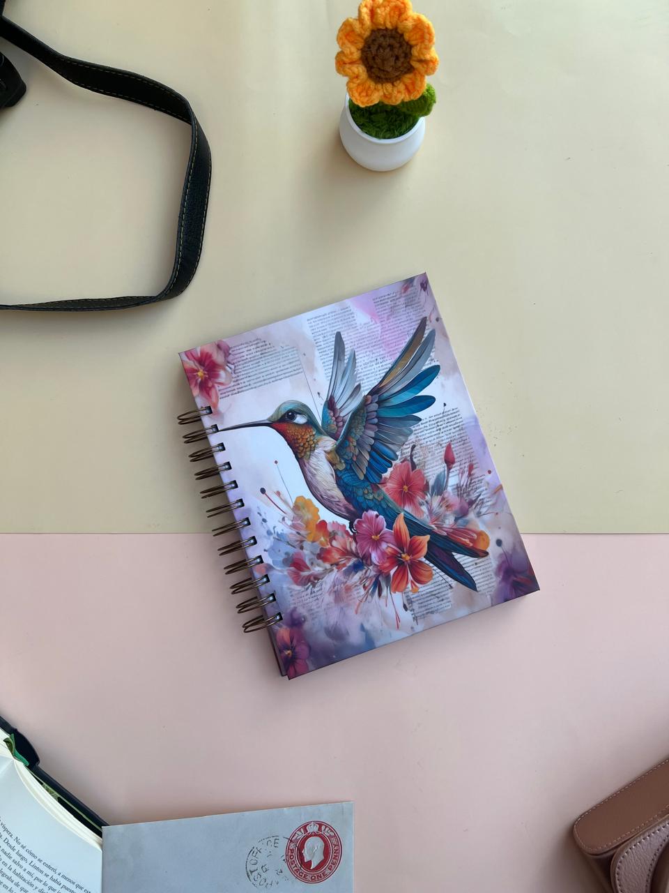 Cuaderno vintage Colibrí Collage