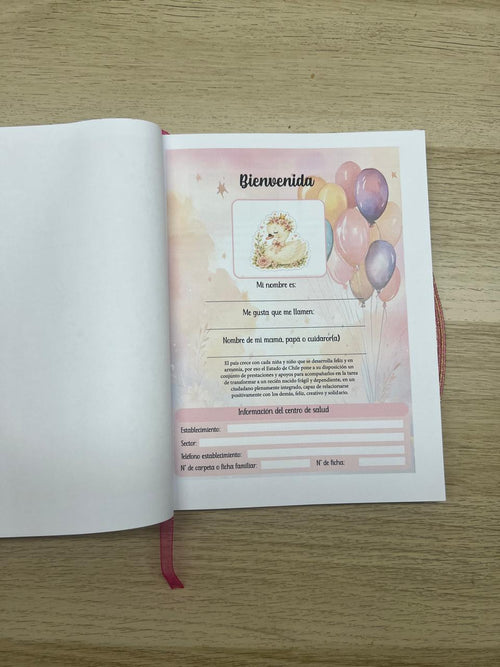 Carnet pedíatrico niña