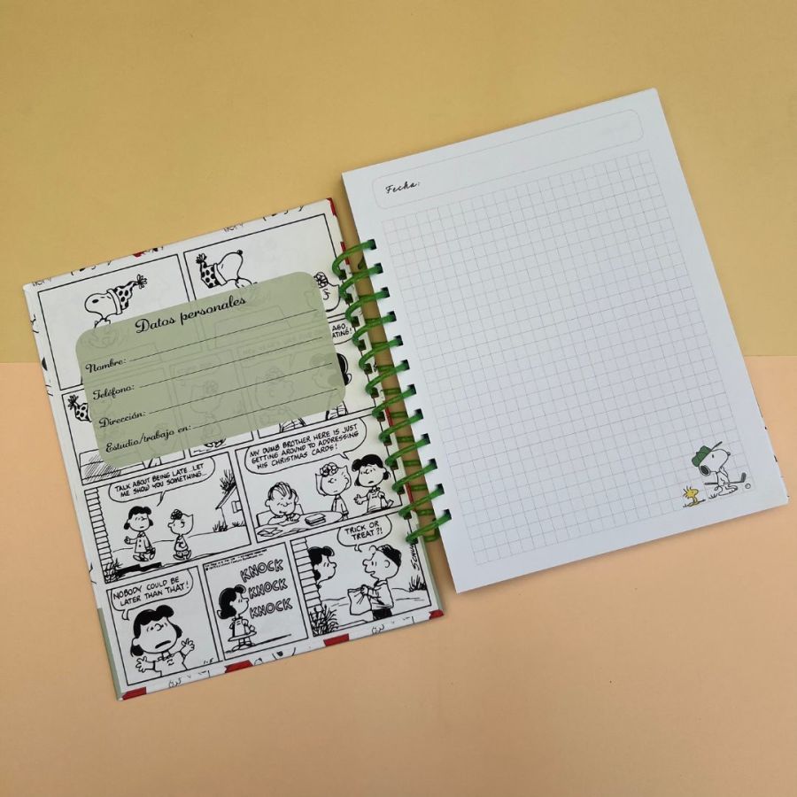 Cuaderno Snoopy Happy days