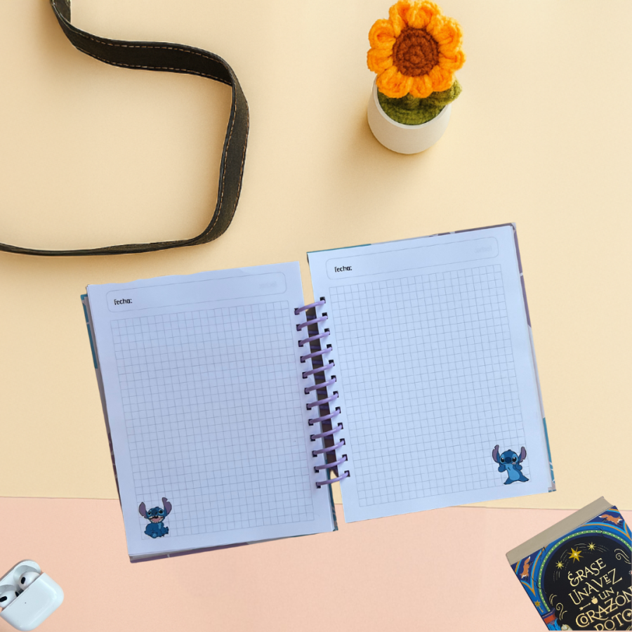 Cuaderno Stitch Blue blossoms