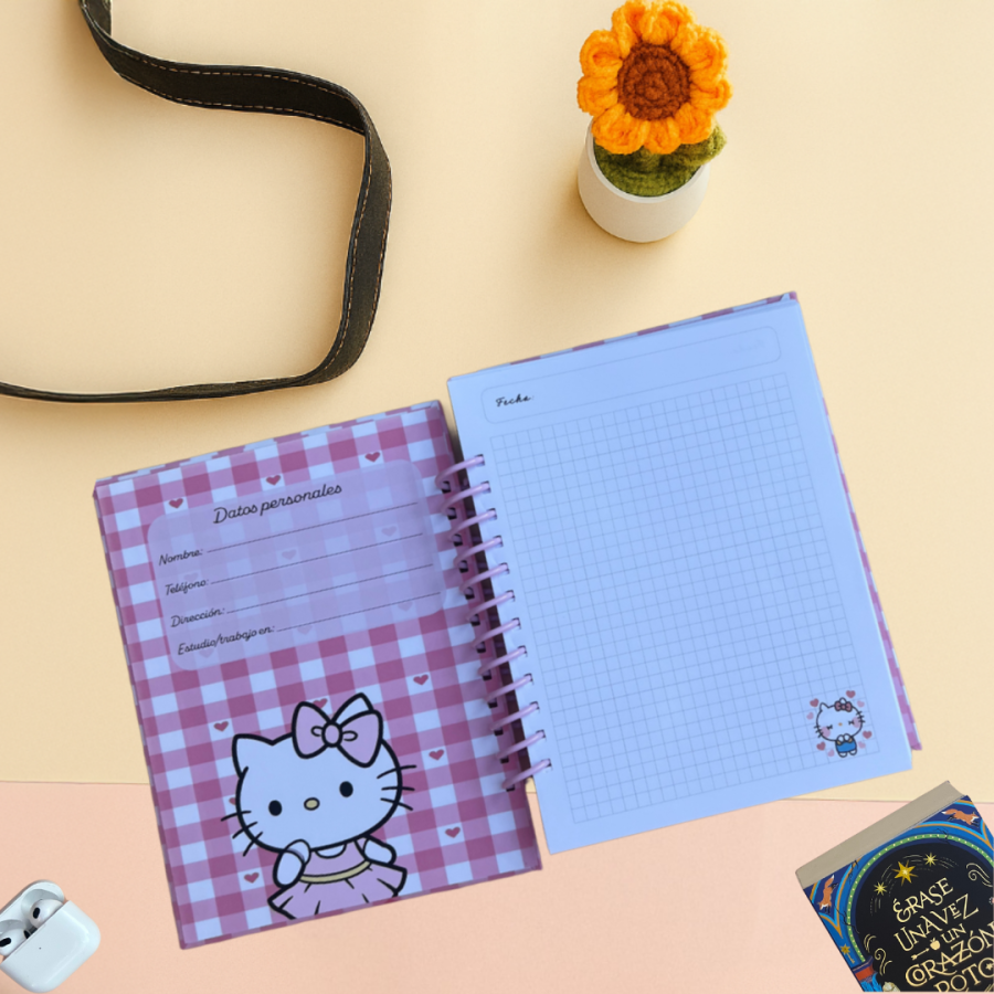 Cuaderno Hello Kitty Pinky vibes
