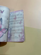 Libreta Música en rosa