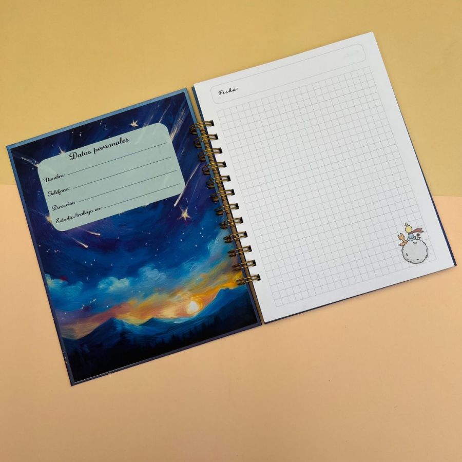 Cuaderno el principito Universo