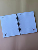 Cuaderno vintage Colibrí y Flores