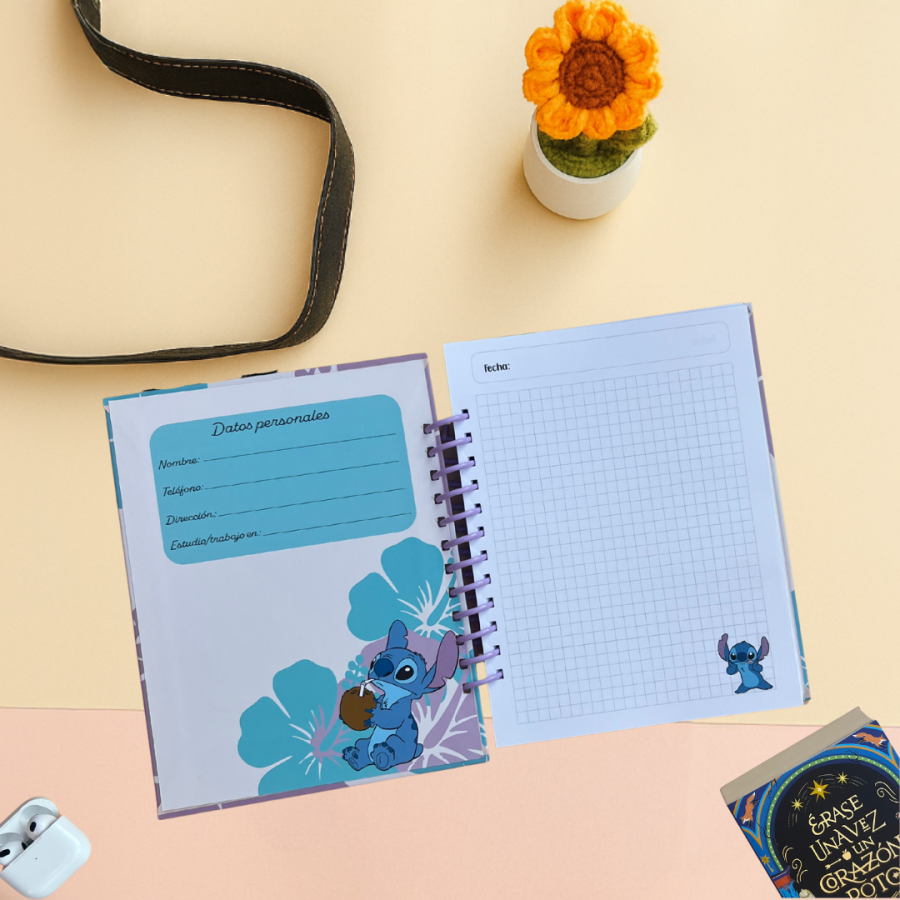 Cuaderno Stitch Blue blossoms