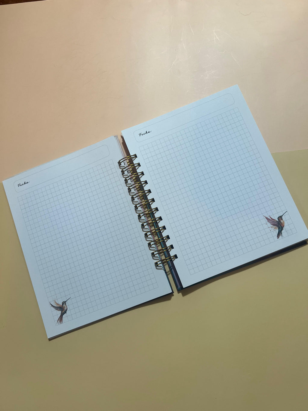 Cuaderno vintage Vuelo Colibrí