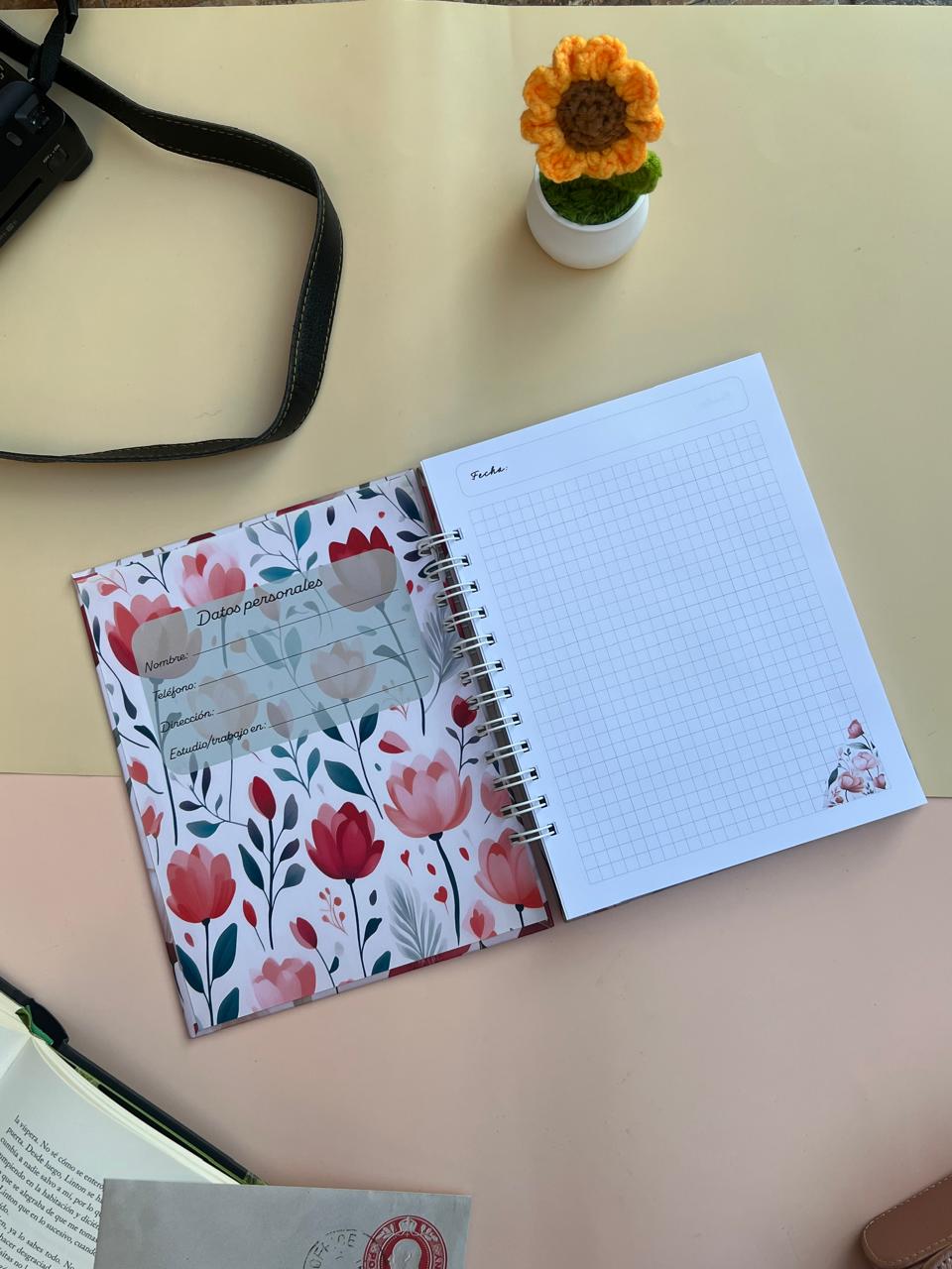 Cuaderno vintage Tulipanes