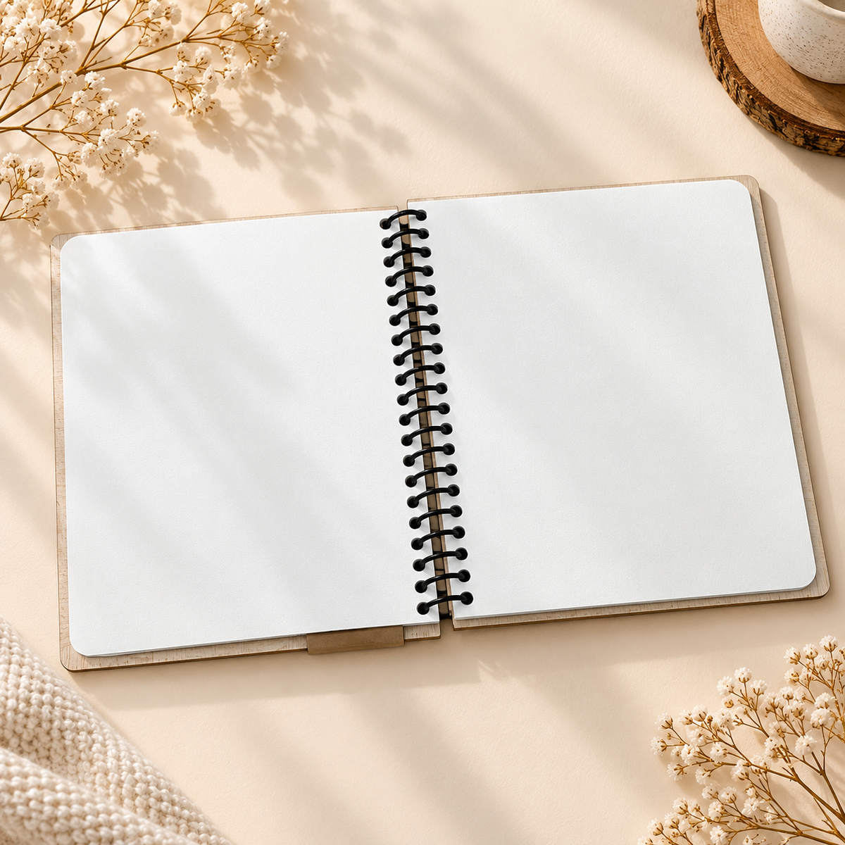 Libreta Madera Sin cara